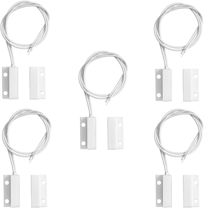 Deuralarmen - Raam sensor - Huisbeveiliging - Normaal gesloten - 5 stuks - Wit