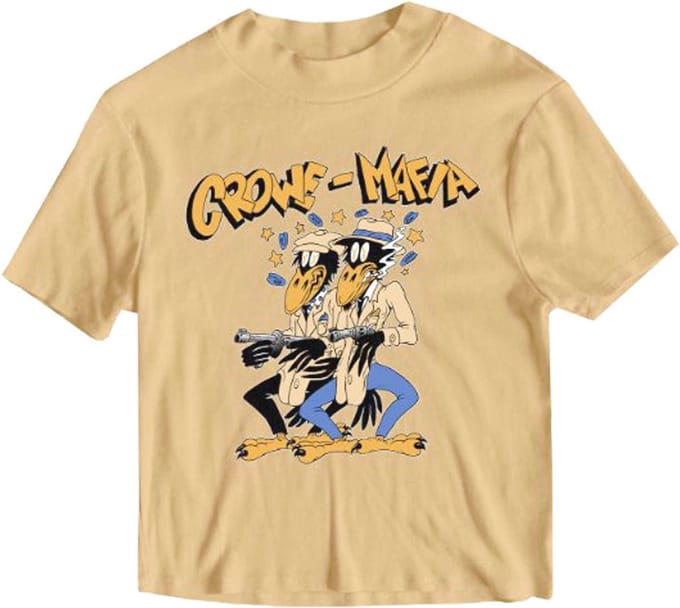 The Black Crowes - Crowe Mafia Heren T-shirt - S - Bruin