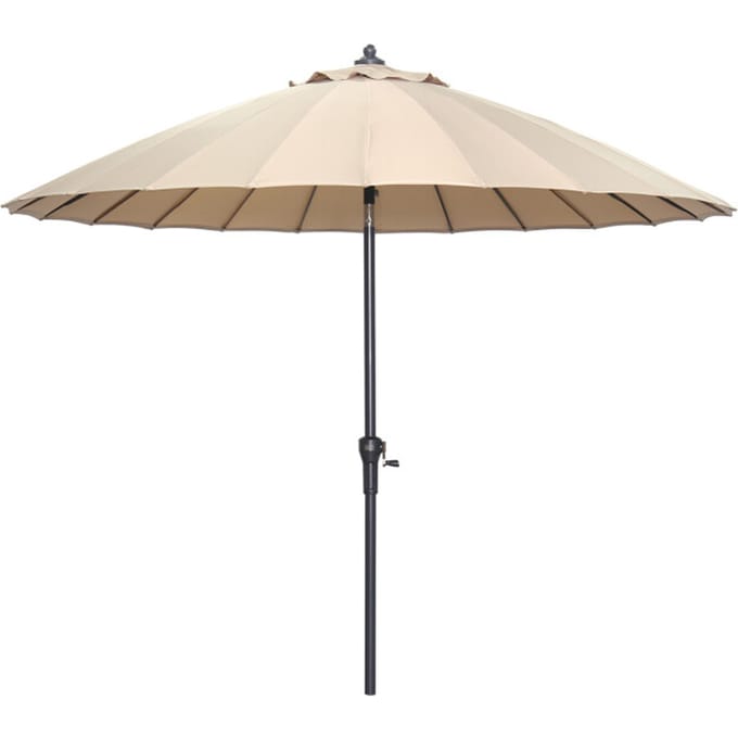Manilla parasol - Ø250 cm - carbon black - taupe