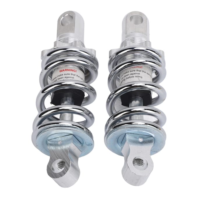 2 STUKS 125mm Achterschokdemper Instelbare Demping Hoge Hardheid Veringdemper voor Elektrische Fiets gray