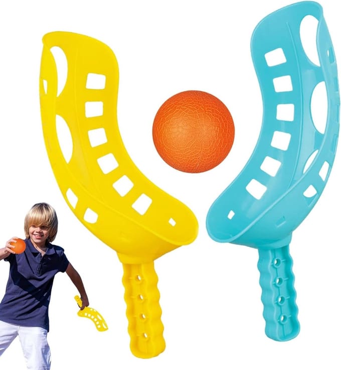 Bal Gooi en Vang Set - Strandsport Uitrusting - Buiten Spelen - Antislip Handgreep - 23 x 7 cm