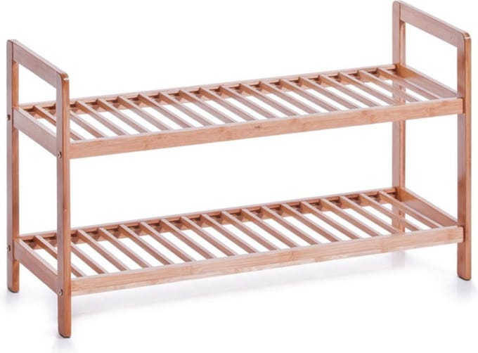 Zeller Schoenenrek bamboe - 2 etages - 6 paar schoenen