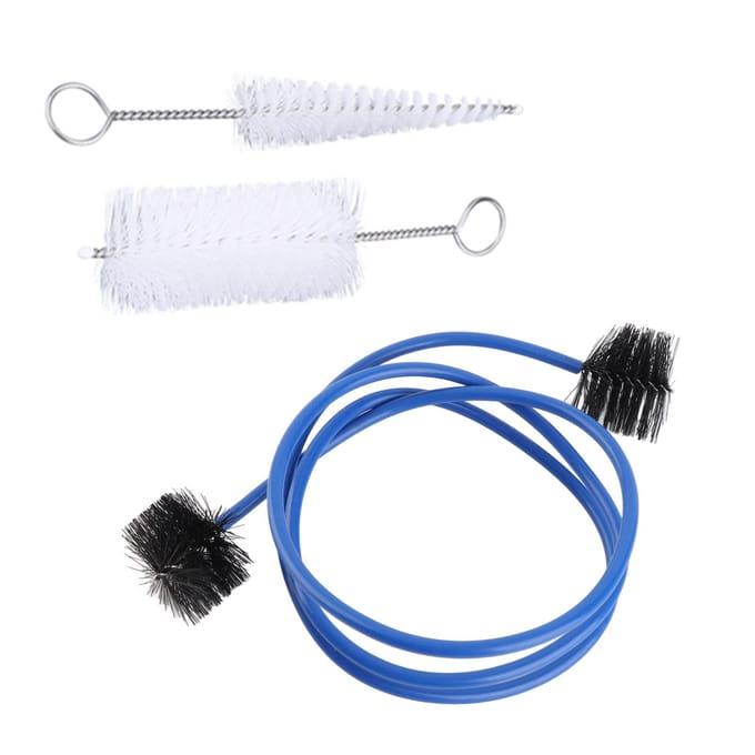 Trompetreinigingsborstelset, muziekinstrumentonderhoud, accessoire wit