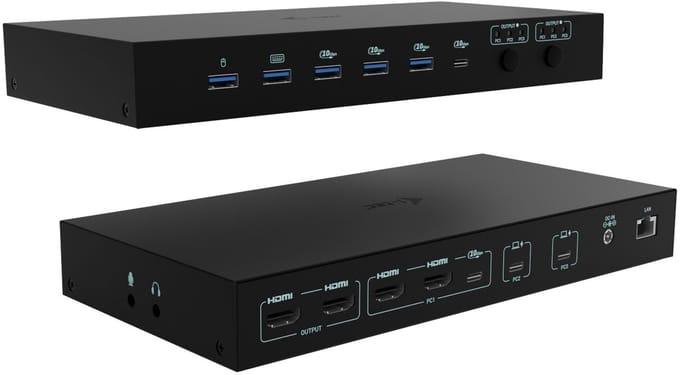 I-Tec - docking station - USB-C / USB4 / Thunderbolt 3 / Thunderbolt 4 / Thunderbolt 5 - 2 x HDMI 2 x USB-C - 1GbE