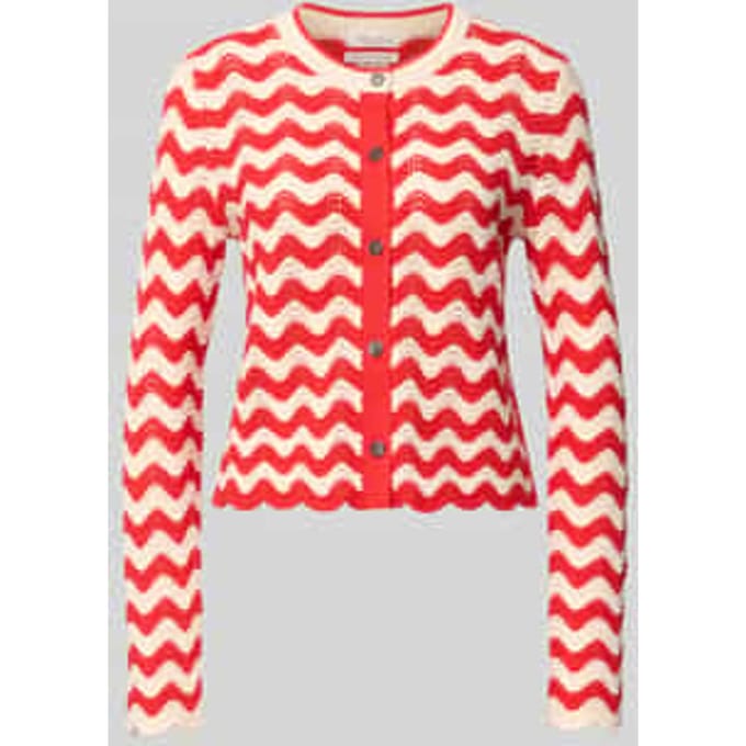 Gebreid jack in all-over look met ronde hals