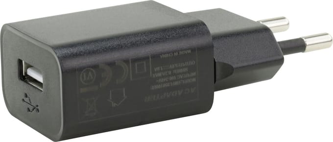 MUSIC STORE USB voeding met 1000mA 100-240V AC / 5V DC - Voedingskabel