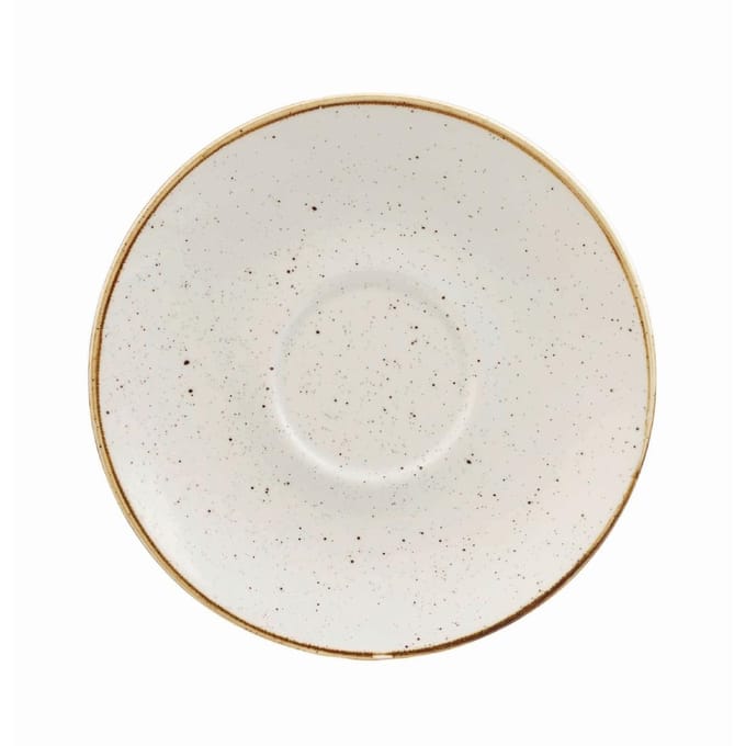 Churchill Stonecast Barley White Cappuccino Schotel 15.6cm (12 stuks)