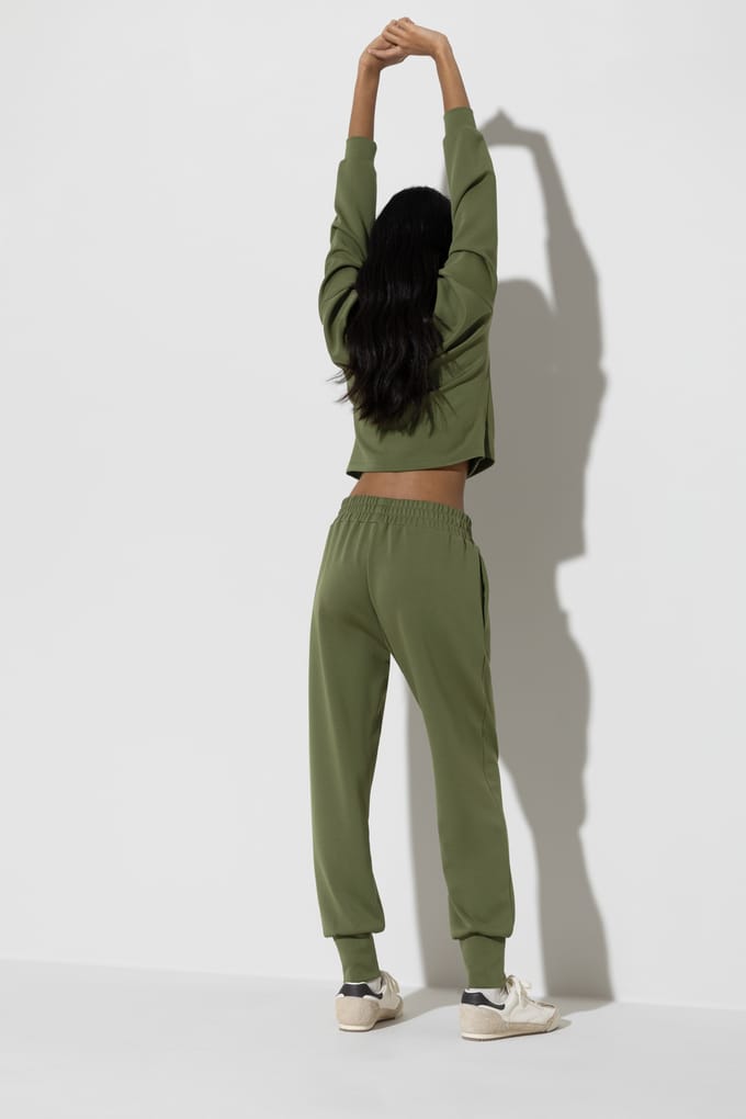 Broek op enkelhoogte Serie Pure Softness Green Valley