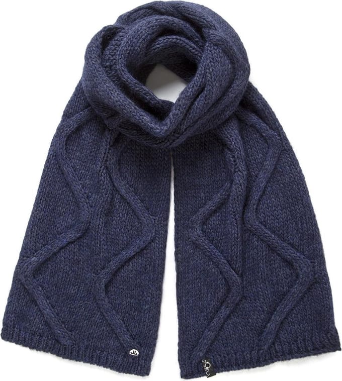 Jail Jam - Screw Scarf - Gebreide Sjaal Blauw - One Size - Blauw