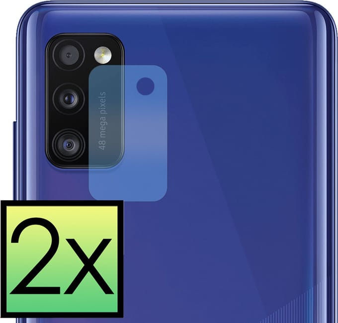 Camera Lens Protector - 2 Stuks - Geschikt voor Samsung Galaxy A41 - Camera Screenprotector - Beschermglas - Gehard Glas - Tempered Glass - Screen Protector