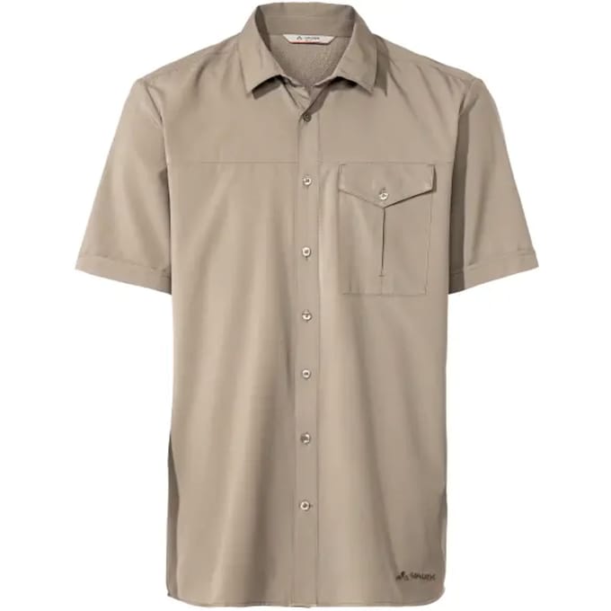 Vaude Rosemoor Ii Overhemd Met Korte Mouwen Beige S Man