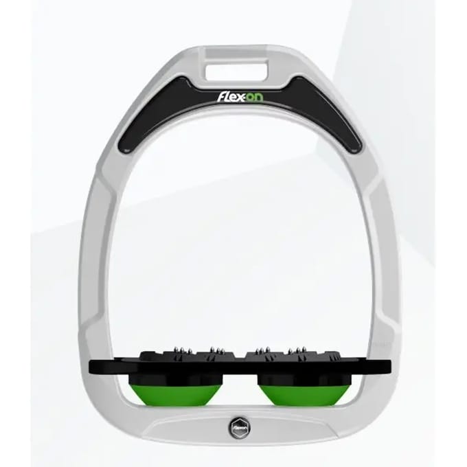 Platte Ultra Grip Beugels Wit/Zwart/Groen Flex-On Green Composite