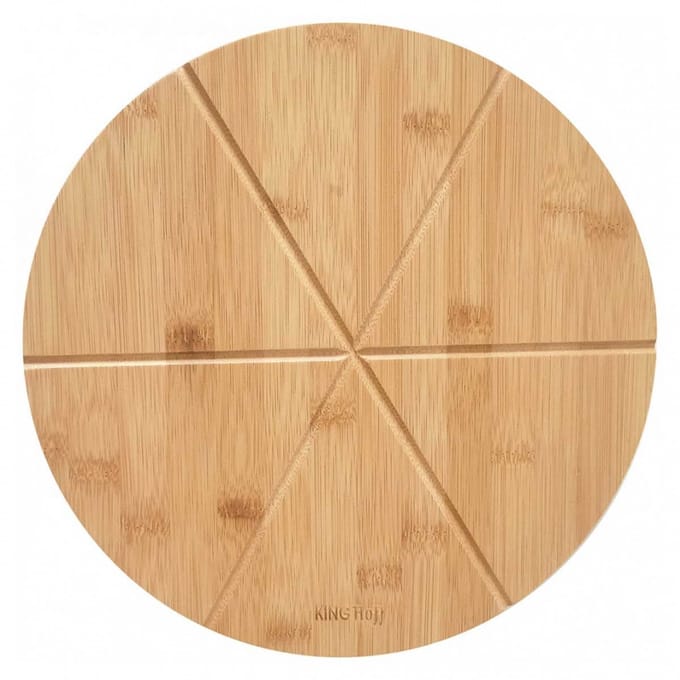 Kinghoff - Houten Pizzaplank - 35cm - Met Inhammen - Handwas