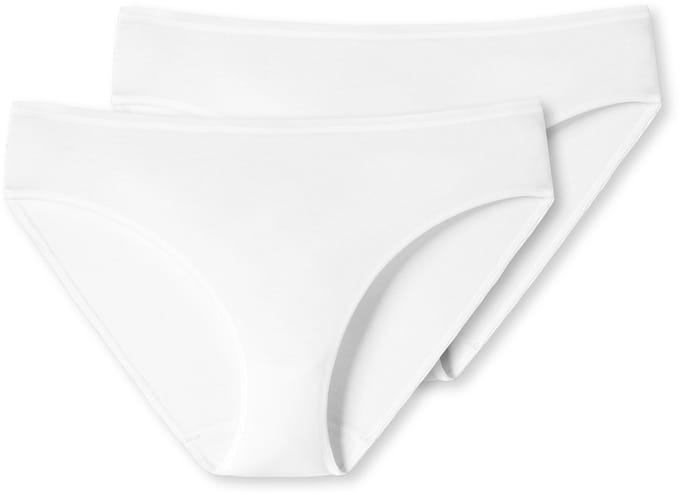 SCHIESSER 95/5 slip (2-pack) - dames tai biologisch katoen wit