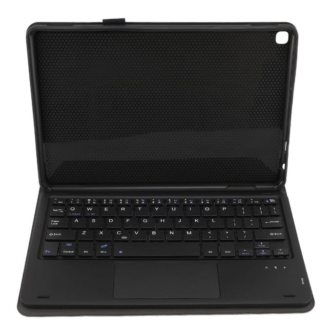 Tablet Hoes met Touchpad Verstelbare Kijkhoek Draadloos Afneembare Toetsenbord Cover voor Fire HD black