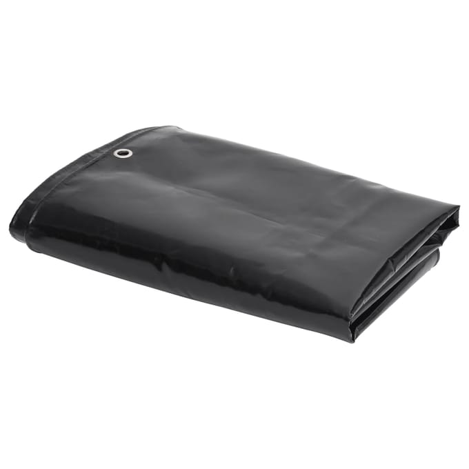 vidaXL - Zeilen - Zwart - 4 - x - 4 - m - Canvas - met - PVC-coating
