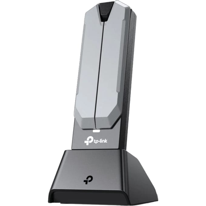 TP-Link Archer TBE400UH – Wi-Fi 7 USB Adapter – BE6500 Tri-Band USB-stick – 2.4/5/6 GHz – Met Extern Station & Antennes – USB 3.0