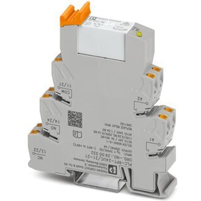 Phoenix Contact PLC-RPT- 24UC/21-21 Interfacerelais 24 V/DC, 24 V/AC 6 A 2x wisselcontact 10 stuk(s)