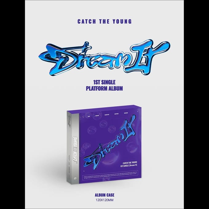 Platform Album Versie CATCH THE YOUNG 1e Single Dream It Random Ver blue