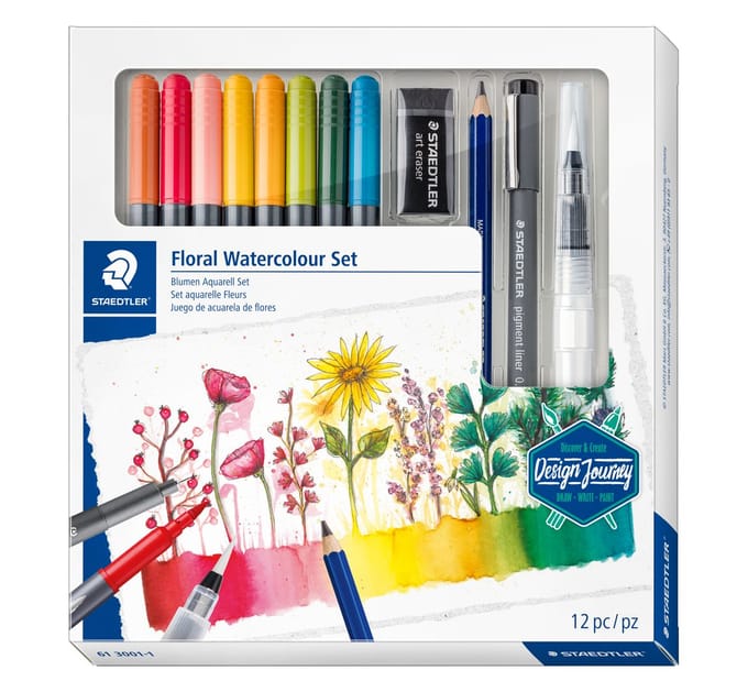 Bloemetjestekenset voor kinderen Staedtler