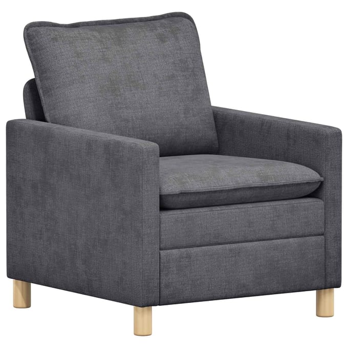 vidaXL - Bank - Donkergrijs - 76 - x - 81 - x - 87,5 - cm - Polyester