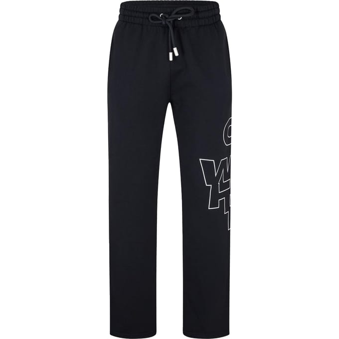 Off White Unisex Arrow normale trainingsbroek voor volwassenen (Zwart/Wit)