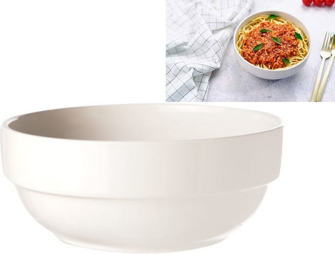 Cosy & Trendy Spaghettikommetje Wit D17,5xh7,5cm