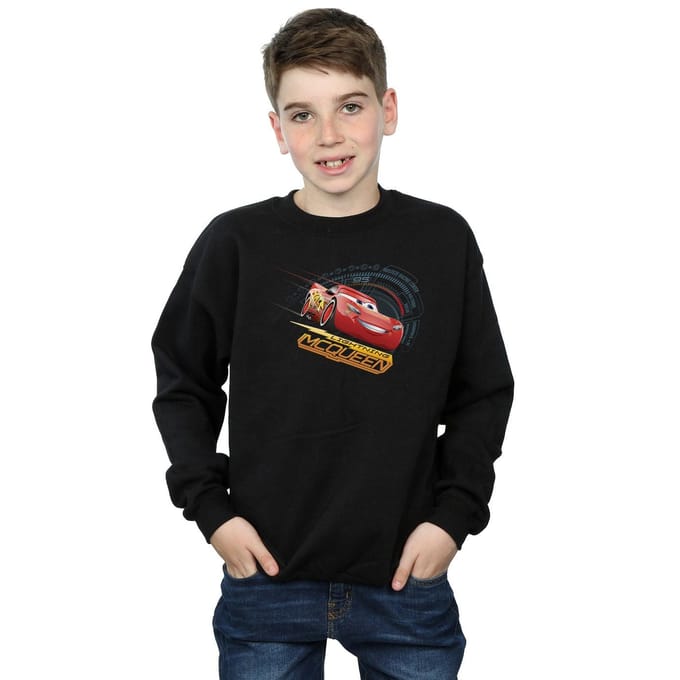 Disney Jongens Cars Bliksem McQueen Sweatshirt (Zwart)