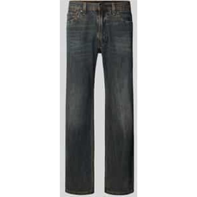 Relaxed straight fit jeans in used-look, model '555'