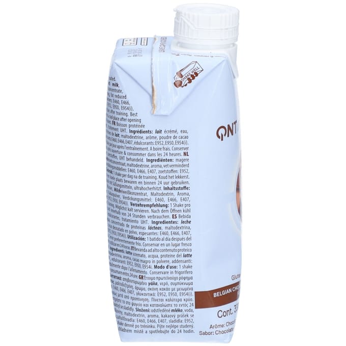 QNT Life Protein Shake Chocolat Belge – Boisson lactée protéinée avec BCAA 330 Vloeistof