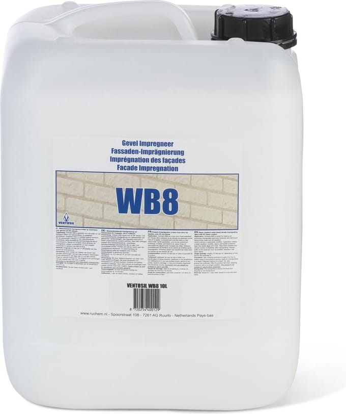 WB8 Gevelimpregneermiddel 10L (ca. 20 m2)