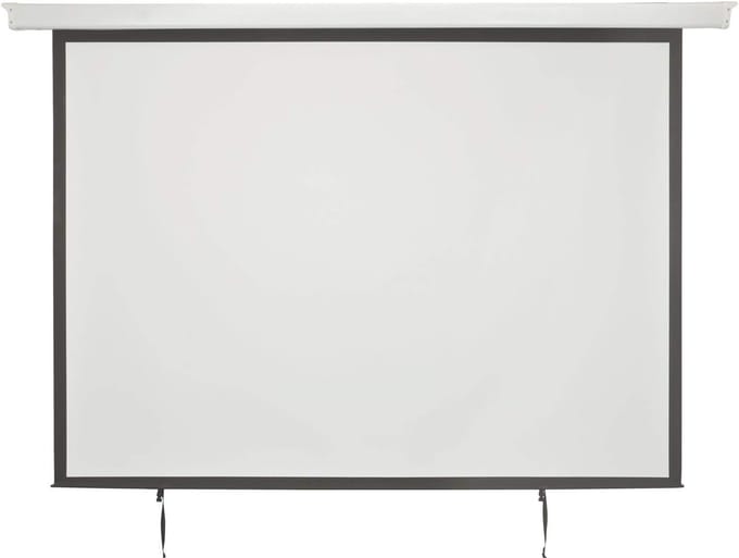Projectiescherm Elektrisch - Gemotoriseerd Scherm - Home Cinema - 100 Inch Beeldformaat - 232 x 8.8 cm - Wit