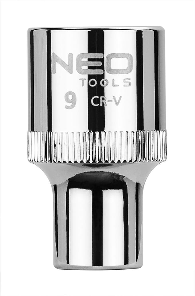NEO Superlock - 1/2" Zeskantige Dopsleutel - 9 mm - Chroom-Vanadium Staal