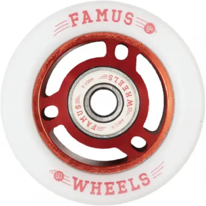 Set van 8 rollerwielen Famus Wheels 88A