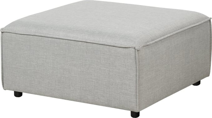 ARDAL - Ottomaan - Lichtgrijs - Polyester