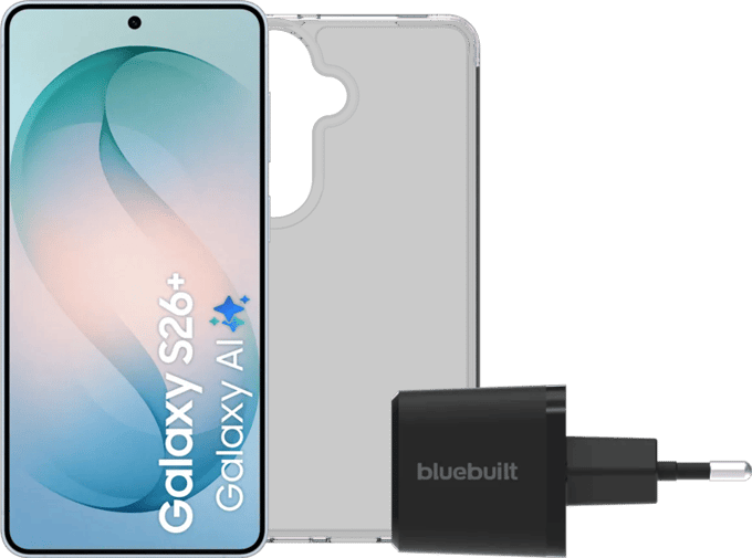 Samsung Galaxy S26 Plus 256GB Lichtblauw 5G + Basis Accessoirepakket