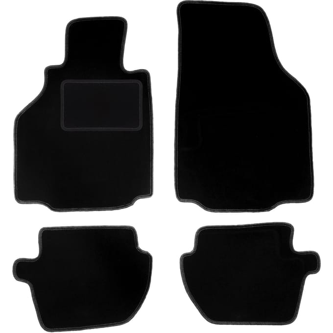 Zwarte velours vloermatten voor: Porsche 911 type. 996 coupé (1997-2004)