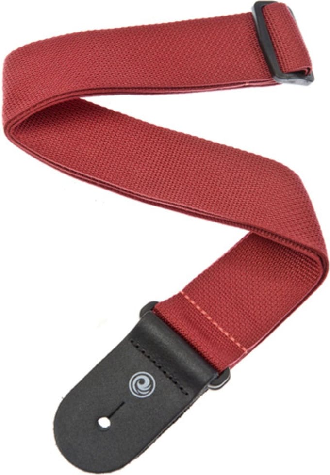 D'Addario Gitaarband Polypropyleen Rood - Verstelbaar