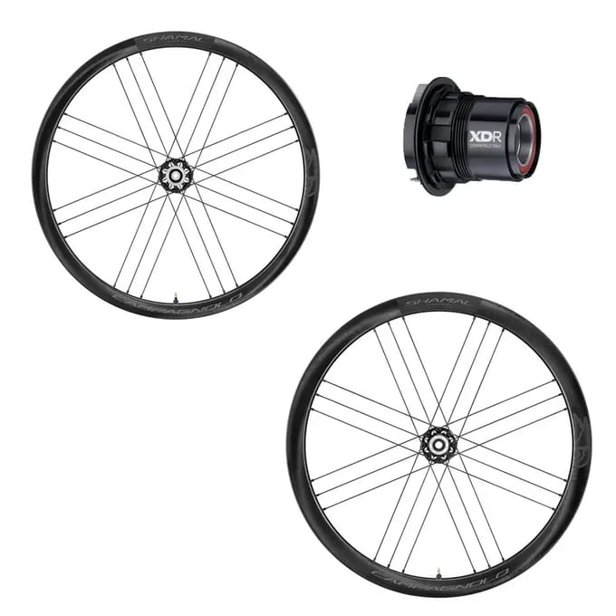 Set van 2 fietswielen Campagnolo Shamal C21 2Wf Disque Tubeless Ready Sram Xdr (x2)