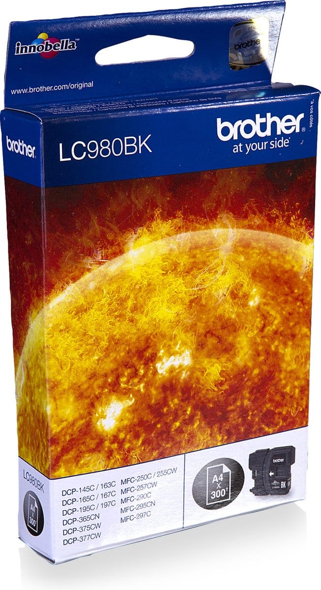Brother LC-980BK Inkcartridge - Zwart