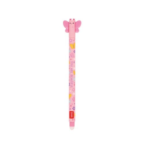 LEGAMI uitwisbare PEN VLINDER MET ROZE INKT