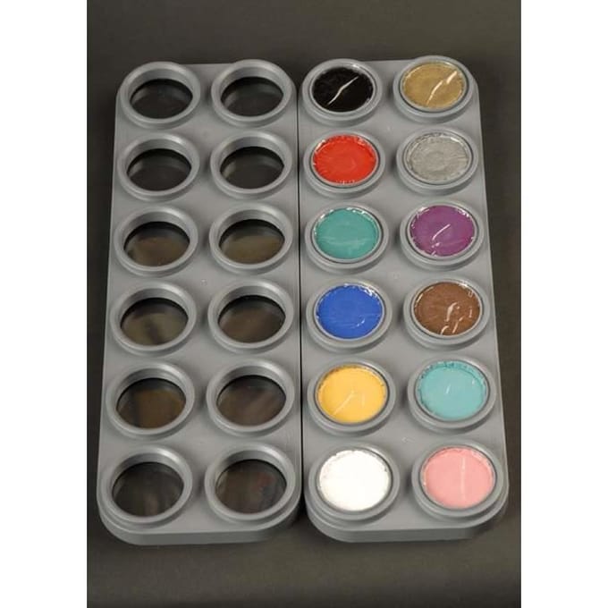 Grimas Water Make-Up - Schmink palet met 12 kleuren - Waterbasis