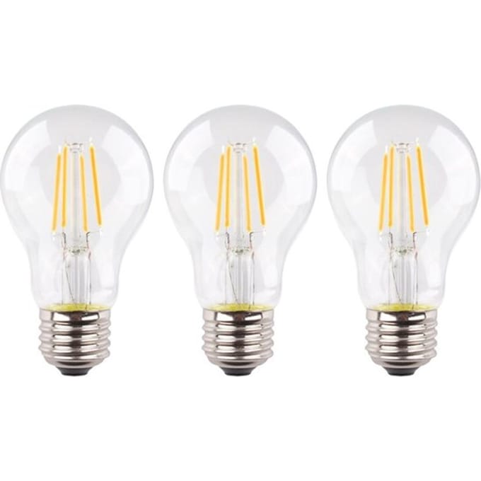 3 stuks Müller filament led lamp E27 4.9W 470lm 2700K Helder Niet dimbaar A60