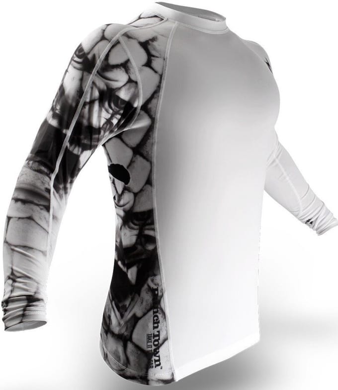 PunchTown Rash Guard Ryushin Lange Mouw Ice - M