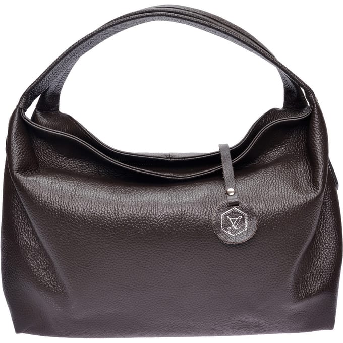 Luisa Vannini Bordeauxrood Rundleer Tas