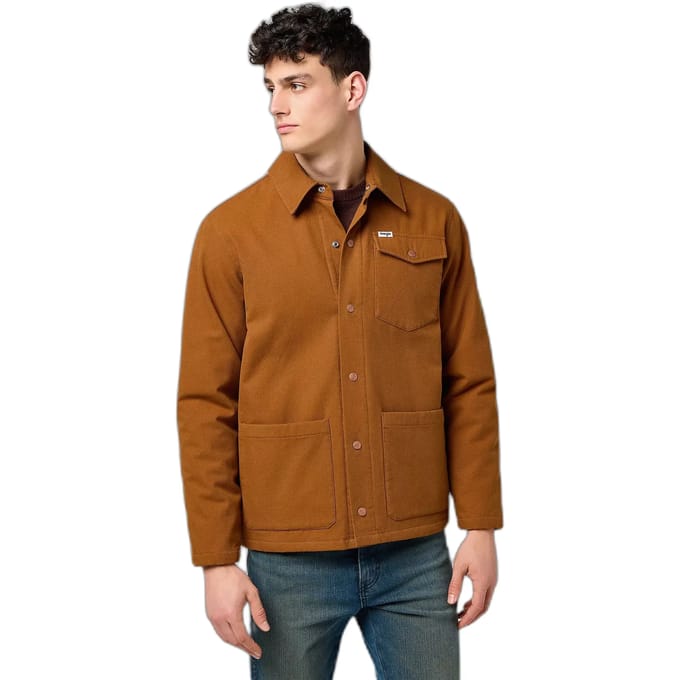 Wrangler Transitional Regular Fit Jas Bruin L Man