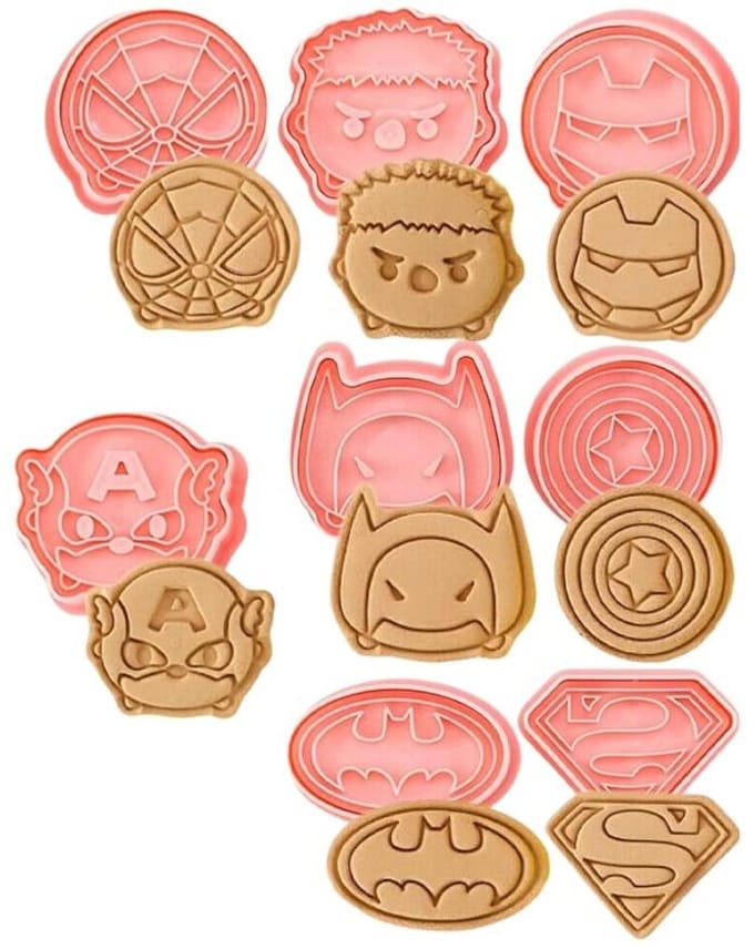 Uitstekers Met Stempel Superhelden Avengers Vormen 8 Stuks