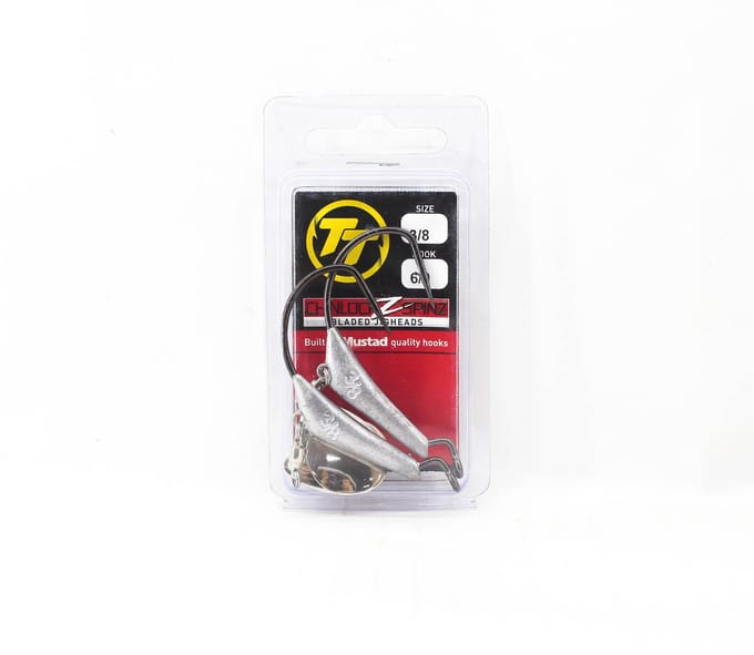 Tackle Tactics TT Chinlockz SpinZ NC Jig Head 3/8 oz 6/0 2/pak (7523) white