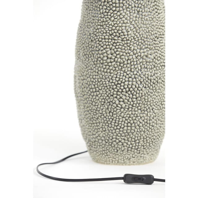 Light & Living Tafellamp Kyara Keramiek, 59cm - Grijs (excl. kap)