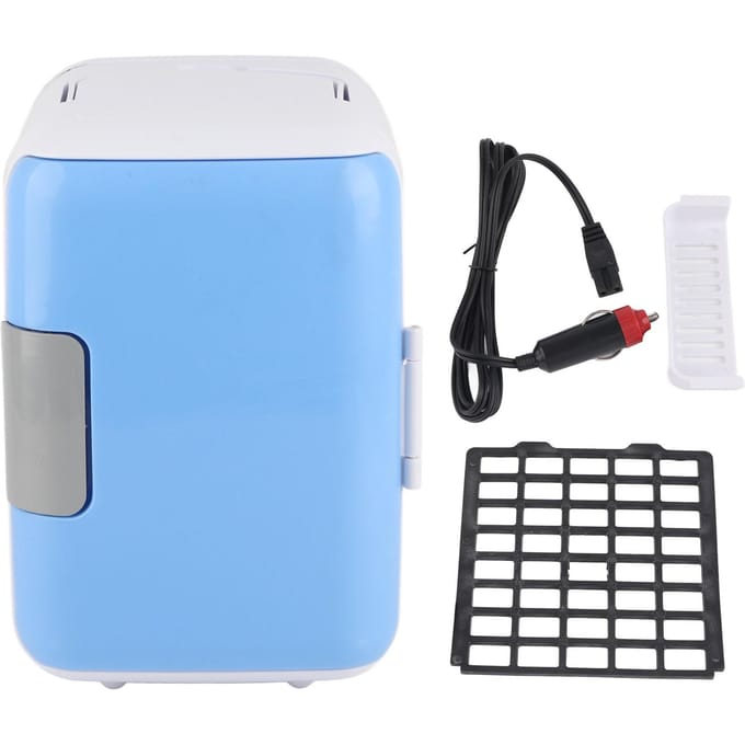 4L Auto Koelkast Grote Capaciteit Klein Formaat Voedselkwaliteit Voering Koeler Warmer Mini Koelkast voor gray